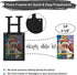 Sweet 16 Birthday Decorations Photo Banner, Pre-assembled Black Sweet 16 Banner with Sixteen Photo Card Frames