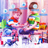 Skylety 32 Pcs Wrestling Toys with 12 Mini Wrestlers Action Figures and 20 Realistic Accessories Playset