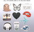 ARTIVO Cute Stickers for Water Bottle, 50 Pack Aesthetic VSCO Waterproof Vinyl Decals for Teens Girls