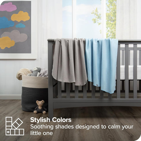 100% 6-Pack Bare Home Flannel Receiving Blanket, Premium Cotton Flannel Receiving Blankets, Flannel Receiving Blankets