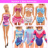 Lot 26 Pack Doll Clothes and Accessories Beach Bathing Set Including 5 Swimsuits, 1 Bathrobe, and More