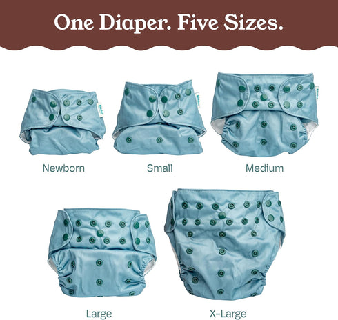 7-60lbs, 3 Pack, Kinder Cloth Diapers Reusable Baby Diapers Pocket Style Athletic Wicking Jersey, Bamboo Viscose
