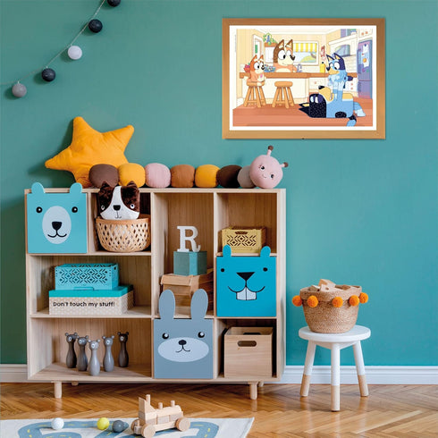 Clementoni 27169 Bluey Supercolor Jigsaw Puzzle - 104 Pieces for Kids Age 6, Made in Italy