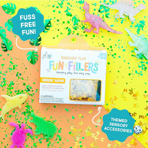Pack, Glo Pals Fun Fillers Sensory Play Accessories Themed Accessories for Sensory Bins (Explore + Learn)