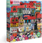 eeBoo: Piece and Love Whimsical Village 1000-Piece Square Jigsaw Puzzle for Adults and Families