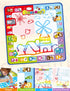 Jasonwell Aqua Water Doodle Mat 31 X 31 Inches, Extra Large Magic Drawing Mat, Educational Gifts for Kids Age 2-8