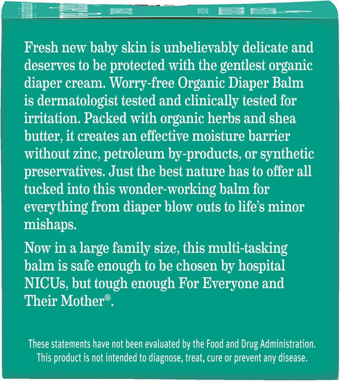 Earth Mama 4 oz Organic Diaper Balm - fl - Diaper Cream for Baby - Safe for Sensitive Skin - Baby Essentials