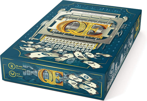 Q.E. Board Game - 3 to 5 Players, 45 Minute Playtime