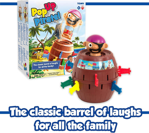 TOMY Pop Up Pirate Board Game - Swashbuckling Kids Games for Family Game Night, Ages 4 and Up