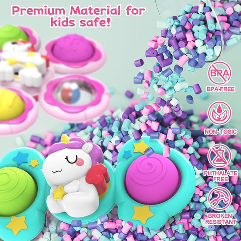 seveclotree 3PCS 1 1-3,Toddler Suction Cup Spinner Toys for Year Old Girls Boys, Baby Bath Toys,Spinners for Kids
