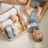 Tiny Twinkle Diaper Caddy Organizer | Foldable Baby Storage Basket with Removable Divider | Waterproof & Mess-Proof