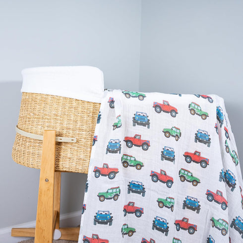 100% 47 47 Inches, LollyBanks Muslin Swaddle Blankets, Cotton Baby Boy Blanket x Soft Baby Swaddle Breathable, Muslin