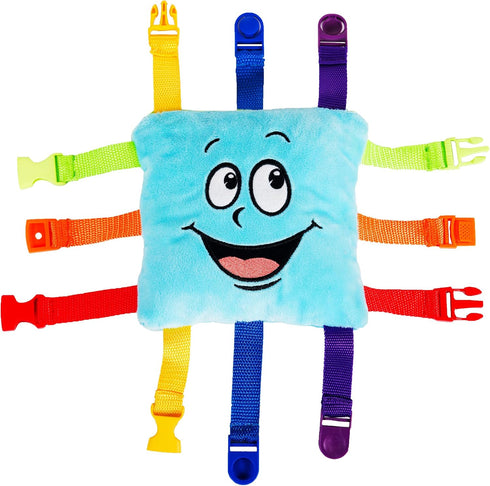 Buckle Toys Bubbles Square Travel Essentials for Toddlers 1-3 - Road Trips Activities for Kids, Toddler Learning Toys