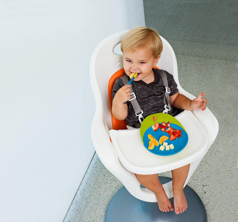 Boon Spill Catcher Baby Bowl, Blue/Green