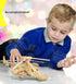 Puzzled 3D Puzzle Black Shark Helicopter, Educational DIY Wooden Toy Construction Model Kit for Crafting Hobby