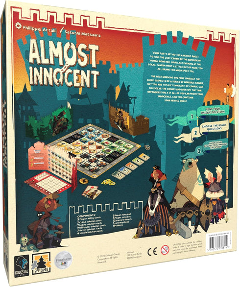 Almost Innocent - Cooperative Deduction Board Game, Fun Family Game for Kids and Adults, Ages 12+, 2-5 Players