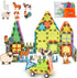 RiteHold Magnetic Tiles Farm Animals 52PCS, STEM Toys Magnet Building Blocks for Kids