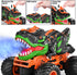 3-5 1:24 3+ TEMI Remote Control T-rex Truck for Kids Years, Scale Monster Truck with Roar, Light and Mist Spray, High