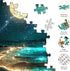 Jazcimdo 1000 1000 1000 Moonlight Jigsaw Puzzles for Adults Pieces, Sparkling Beach Nature Landscape Piece Puzzle