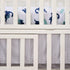 8 Set Set Stacker/3 YJM PC Dinosaur Crib Bedding for Baby Boys, Blue Nursery with Quilt/Sheet/Dust