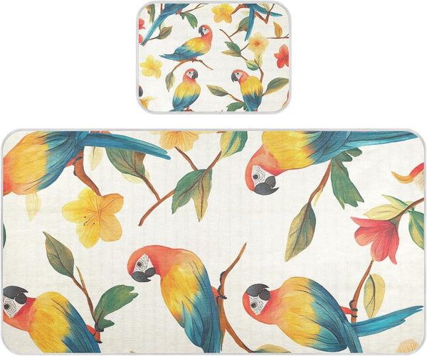 SyXIOP Cartoon Funny Macaw Neutral Cooling Baby Waterproof Crib Mattress Cover 28" x