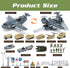 8 4-7 XDUOYJOY Military Airplane Toy, Army Toys Fighter Jet with Vehicles, Army Men Trucks Airplanes Helicopter Car