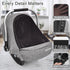 MARLIFER Baby Car Seat Cover, Large Mesh Window, Breathable Fabric, Infant Windproof Canopy, Universal Fit CarSeat