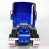 T700 1:68 Pullback KiNSMART Kenworth Container Truck, Scale, Die Cast Metal Model, Blue with Decals, Action