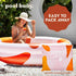 Pool Buoy Round Inflatable Pool with Storage Bag, Premium Outdoor Swimming Pool for Kids, Toddlers, Adults