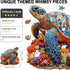 300 15*14in Sea Turtle Wooden Puzzle for Adults, Vibrant Coral Turtle Jigsaw Puzzle for Adults Piece, Unique Animal