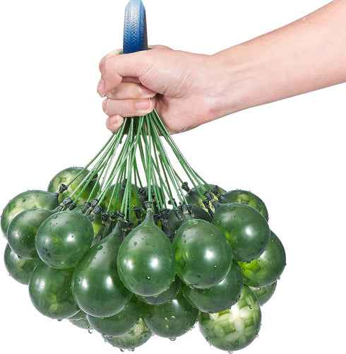 Bunch O Balloons 6 Pack - Rapid-Filling Grenade-Colored Water Balloons (210 Balloons), Green