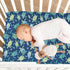 Vdsrup 39 27 5In Crib Sheets for Boys Girl Turtles Ocean Neutral Mini Crib Mattress Sheets Fitted, Blue Green Toddler