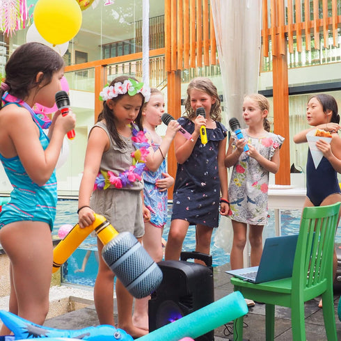 CCINEE 12 Pack Inflatable Microphones, 9.4 Inch Giant Props for 80s 90s Musical Concert Themed Party