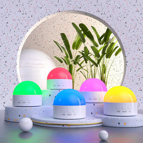Dimmable 8 1800mAh 2pcs) Kintion Night Light, Color Portable LED Night Light, Rechargeable Nursery Light Lamp, Soft Eye