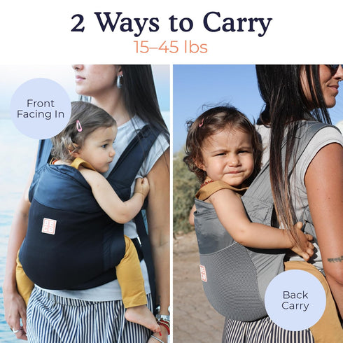 Backpack (1545 lbs) Beco Fly Lightweight Baby Carrier - Compact, Foldable & Ultralite Toddler and Baby Carrier