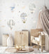 YIMEHDAN Watercolor Hot Air Balloon Wall Decals, Stars Clouds Balloon Vinyl Wall Stickers, Peel and Stick Colorful