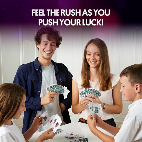 20 2 Pack, Foxmind Lucky Jack Strategy Card Game, Minute Fast Paced Quick Card Games for Players or More, Las Vegas