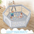 besuhot 65x65 Inch, Baby Playpen Large PlayPen for Babies and Toddlers Hexagonal Type Baby Play Yards for Toddlers