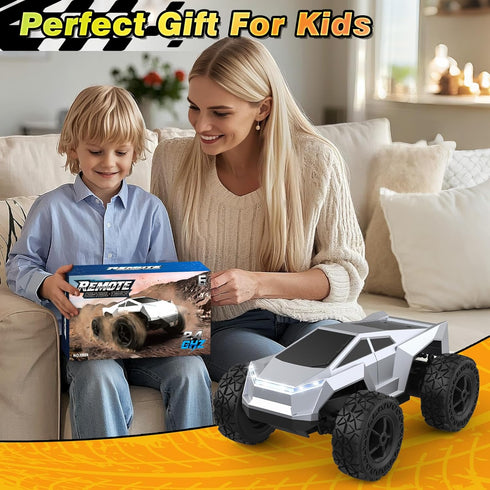 Hepoasky 1:18 2.4GHz 4 5 6 7 8 9 10 4-6 6-8 8-12 Scale Remote Control Car Truck, All-Terrain RC Car Toy with LED