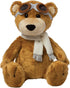 Manhattan Toy Aviator Teddy Bear, 12" Stuffed Animal Plush with Soft Goggles and Scarf