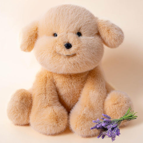Gudisi Microwavable & Weighted Dog Stuffed Animals for Warmth & Comfort, Heatable