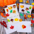 Elcoho 600 Pieces Self-Adhesive Foam Fall Stickers, Thanksgiving Leaf Decals for Autumn Party Decoration