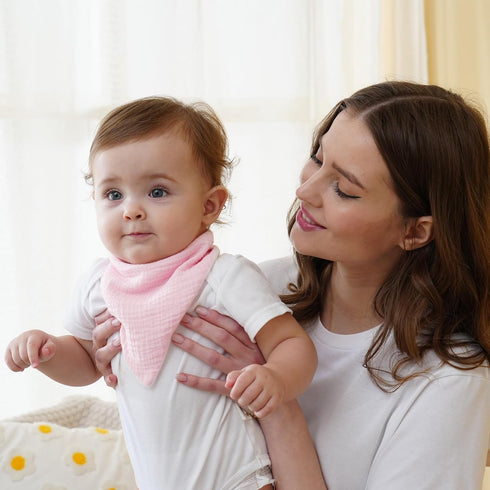 Kewlife gift Muslin Baby Bibs Baby Drool Bandana Bibs for Baby Girls Boys Infant Newborn Toddler Drooling and Teething