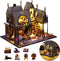 DIY Miniature House Kit, Tiny Magic Cabin House for Adults, 3D Wooden Puzzles Dollhouse with LED Light