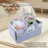 Loisdaro Baby Diaper Caddy Organizer for Changing Table, Baby Storage Basket for Diapers and Baby Wipes,Car Caddy