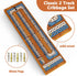 Set 2-Track 6 Small Size Travel Wooden Cribbage Board Game Foldable Cribbage with Magnetic Storage, Metal Pegs & Full