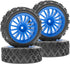 4Pack Vgoohobby 1/10 On Road Rubber Tires OD2.83in with Nylon Wheel Rims 12mm Hex for HSP HPI Redcat Tamiya Traxxas