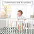 Sweet Jojo Designs Fitted Baby Crib Sheets (Green Gingham Checkered) for Boys or Girls, Infant Nursery, Toddler Room