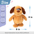 Hopearl Talking Dog Toy, Interactive Animated Plush Buddy, Repeats What You Say, 8'' for Toddlers