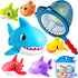 No Hole Bath Toys for Kids - Shark Bath Toys Set with